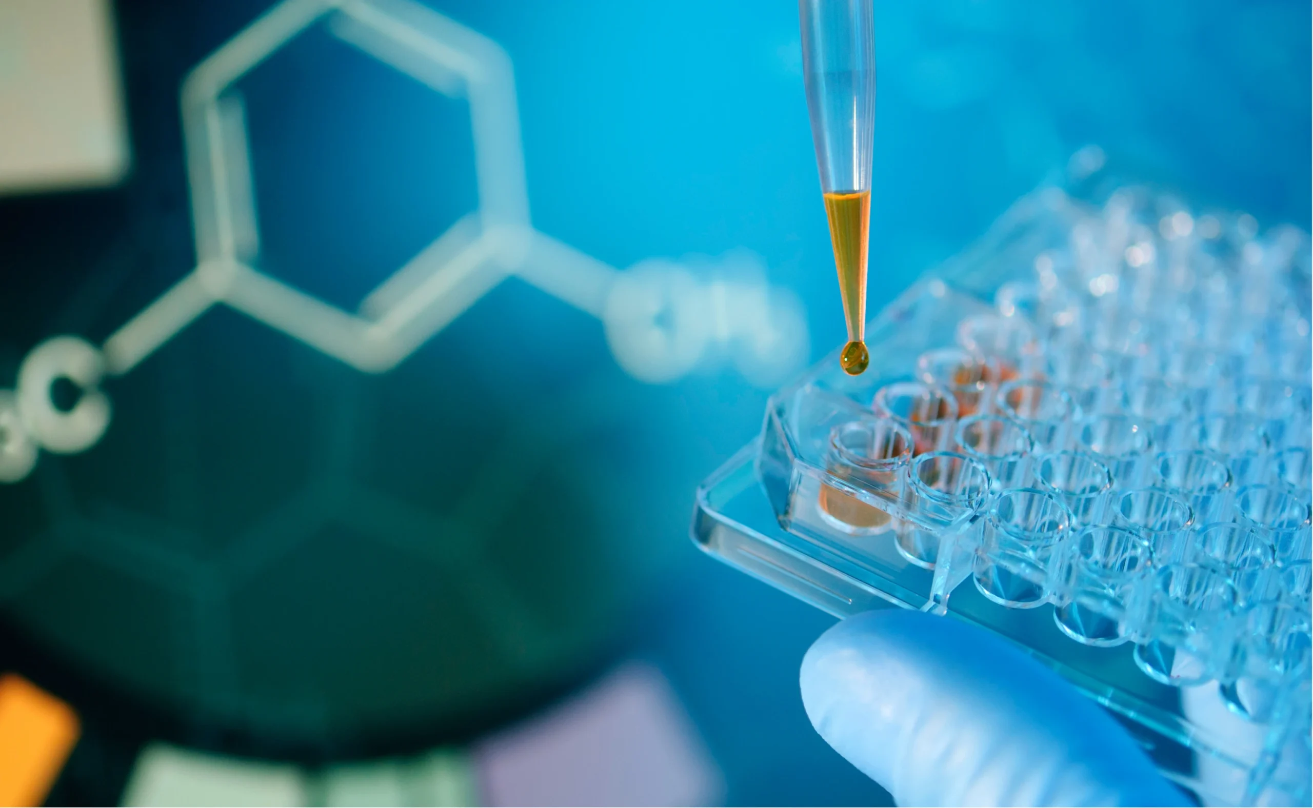 Laboratory pipette and analytical plate